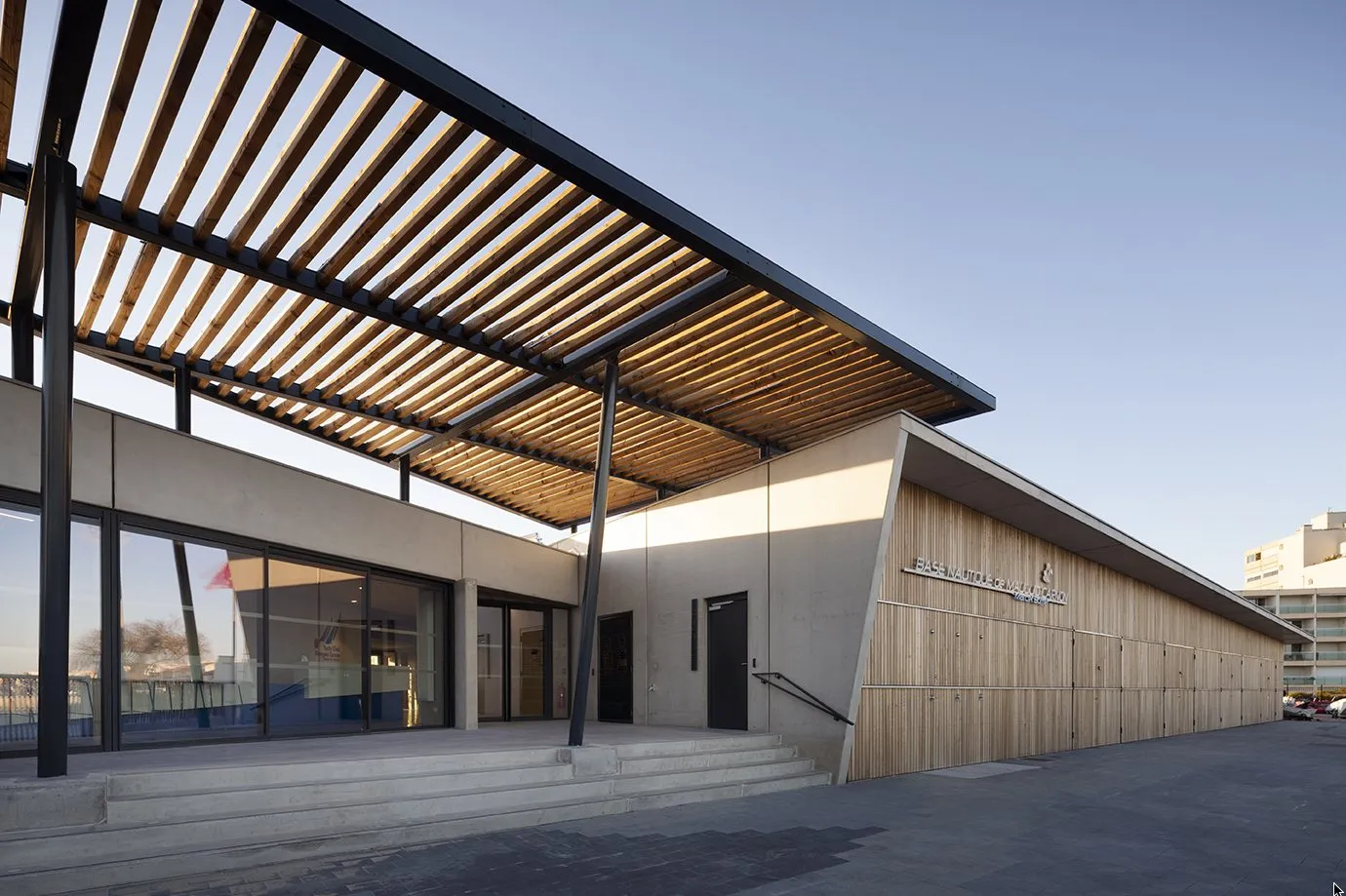 Pergola et bardage en perspective
