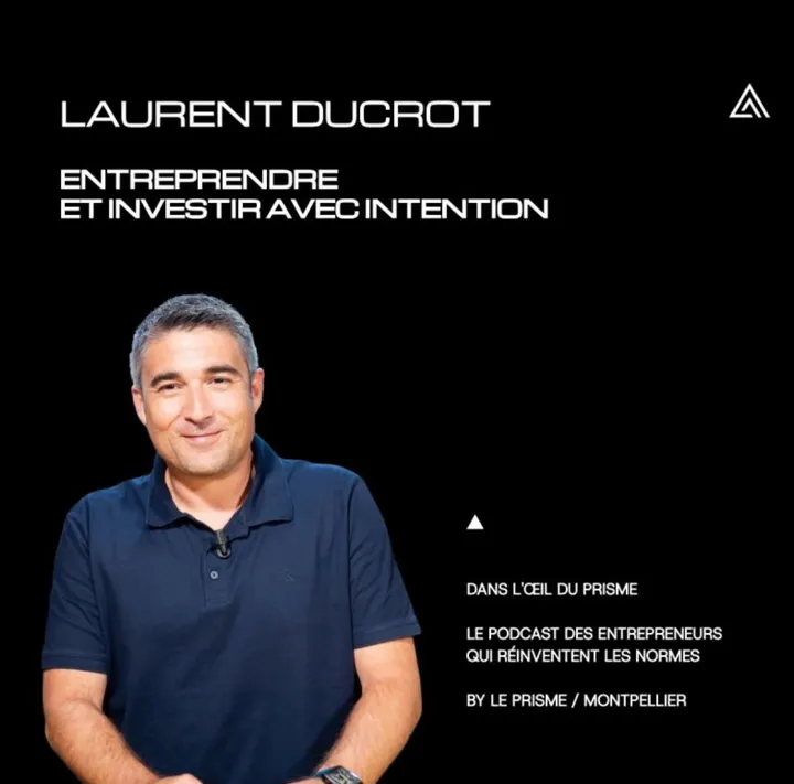 Chef d'entreprise invité du podcast Dans l'Œil du Prisme sur l'entrepreneuriat